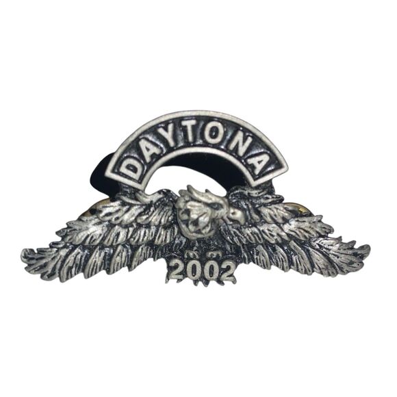 Lot Of 4 Vintage Pewter Biker Rally Pins - Picture 2 of 6